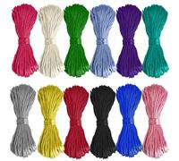 Ewparts 240 Mètres Fil Nylon pour Bracelet Cordon Satin 2mm Cordon pour Bracelet Fil Bracelets Corde Bracelet Cordon Soie Fil Queue de Rat Macramé Fils Bracelets Idéal pour Arts Créatif Craft