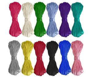 Ewparts 240 Mètres Fil Nylon pour Bracelet Cordon Satin 2mm Cordon pour Bracelet Fil Bracelets Corde Bracelet Cordon Soie Fil Queue de Rat Macramé Fils Bracelets Idéal pour Arts Créatif Craft