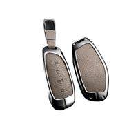 EWQPHLS Coque de clé de Voiture Compatible avec HAVAL Hover XY H6 Dargo M6 H9 H6S F7 F7X Jolion X Dog H2 H3 H5 H7 H8 M4 F7H H2S Coque en Alliage(B-Brown-1)