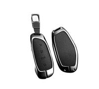 EWQPHLS Coque de clé de Voiture Compatible avec HAVAL Hover XY H6 Dargo M6 H9 H6S F7 F7X Jolion X Dog H2 H3 H5 H7 H8 M4 F7H H2S Coque en Alliage(B-Black-1)