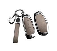 EWQPHLS Coque de clé de Voiture Compatible avec HAVAL Hover XY H6 Dargo M6 H9 H6S F7 F7X Jolion X Dog H2 H3 H5 H7 H8 M4 F7H H2S Coque en Alliage(B-Brown-2)