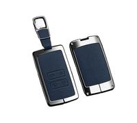 EWQPHLS Coque de clé de Voiture en Alliage de Zinc, Compatible avec Renault Koleos, Kadjar, Captur, Megane, Talisman, Espace, Clio, Zoe, Scenic 4, Arkana, Dacia Sandero(Style 1 Blue)