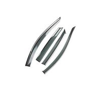EWQPHLS Déflecteurs de Pare-Brise et de portières de Voiture, compatibles avec Toyota BZ4X Subaru Solterra 2022-2025, Protection Contre Le Vent et Le Soleil(Transparent)