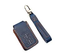 EWQPHLS Étui de Protection for clé de Voiture Compatible avec Civic CRV HRV Accord Pilot Freed Vezel Odyssey Elite Ex 2018 2019 Accessoires 5/6/7 Boutons Cuir((6-1bottons)-Blue)