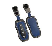 EWQPHLS Housse de clé de Voiture en Cuir Compatible avec Geely Azkarra Tugella FY11 2019 2020 Atlas Pro Emgrand GS X6 SUV EC7(Blue9)
