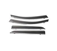 EWQPHLS Pare-Soleil et déflecteurs latéraux compatibles avec Les modèles CR-V Hybrid 2017, 2018, 2019, 2020, 2021 et 2022(Chrome Strip-Carbon)