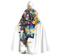EWQrtyy Cape à capuche avec grande capuche pour adulte - Intelligence artificielle - Pour Halloween - Pour fêtes costumées, carnaval