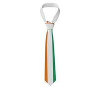 EWQrtyy Cravate classique drapeau de la Côte d'Ivoire pour fête de mariage, remise de diplôme, cravate tendance taille unique