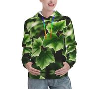 EWQrtyy Ivy Blossoms Tree Sweat à capuche doux et décontracté pour femme de poids moyen avec poche, Noir , S