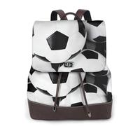 EWQrtyy Petit sac à dos ballon de football pour femme, mini sac à dos en cuir synthétique avec plusieurs poches