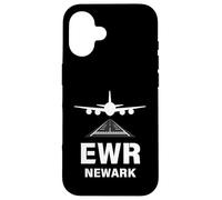 EWR Airport Newark, New Jersey Airplane atterrissage sur Piste Coque pour iPhone 16