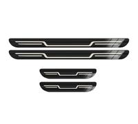 EWRMW 4 Pièces Bandes Seuil Porte Automobile en Acier Inoxydable pour Honda Prologue,Plaques seuil Garnitures Pédales Bienvenue,A/Black Titanium Brushed