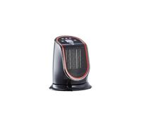 EWT M2 GTSB Radiateur électrique en céramique avec fonction de ventilation, écran LCD 4 couleurs, mode Eco économe en énergie, minuterie 12 h, 2000 W, noir