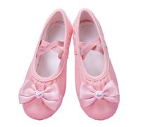 EWUHYFP Ballerine Danse Fille Ballet Flats for Dancing for Children Bow Pearl Heart Dance Shoes Woman for Ballroom Flat Sneakers(Pink,39)