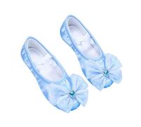 EWUHYFP Ballerine Danse Fille Ballet Flats Shoes Bow Heart Diamond Comfortable Line Dance Ballerinas Dancing for Women Girls Mesh Flat(29)