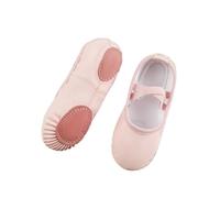 EWUHYFP Ballerine Danse Fille Ballet Leather Shoes Girl Flat Dance Professional Soft Split-Sole Ballerina Slipper Toddler Boys Yoga Training Shoe(Light Pink,28)