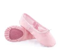 EWUHYFP Ballerine Danse Fille Ballet Shoes Canvas for Girls Dance Slippers Split Sole Gymnastics Skate Yoga Dancing Kids Ballerina Professional(Pink,38)