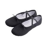 EWUHYFP Ballerine Danse Fille Ballet Shoes Girls Dance Slippers Sole Divided Gymnastics Yoga Canvas Children Adult Ballerina(Black,39(23cm))