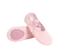 EWUHYFP Ballerine Danse Fille Ballet Shoes Girls PU Leather Soft Split Sole Professional Dance Training Slippers Non-Slip(Pink,36)