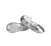 EWUHYFP Ballerine Danse Fille Ballet Shoes Gold Silver Soft Sole Dance Slippers Children Perform Practise Ballerina Woman Gymnastics(Silver,42)