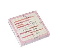 EWUHYFP Bloc-Notes adhésif Transparent, 100 Feuilles/Paquet, Papeterie Scolaire(Red)