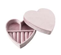 EWUHYFP Boîte à bijoux en velours forme de cœur for bagues, colliers, anniversaires, cadeaux mariage, Saint-Valentin, étui d'emballage d'amour(G118)