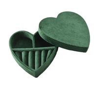 EWUHYFP Boîte à bijoux en velours forme de cœur for bagues, colliers, anniversaires, cadeaux mariage, Saint-Valentin, étui d'emballage d'amour(G116)