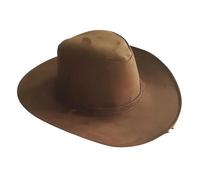 EWUHYFP Chapeau Cowboy Cowboy Hat Big-Edge Gentleman Cowgirl Jazz West for Men Color Mongolian Caps(Brown)