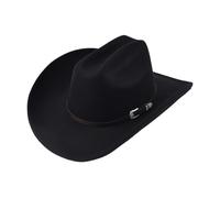 EWUHYFP Chapeau Cowboy Cowboy Hat with Leather Vintage Gentleman Cowgirl Jazz Cloche Church Sombrero Hombre Caps(Black)