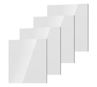 EWUHYFP Ensemble de 4/8 miroirs Autocollants, Carreaux Miroir carrés 2 mm d'épaisseur, Flexibles et incassables(4PCS)