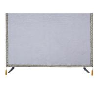 EWUHYFP Housse anti-poussière suspendue for ensemble TV, tissu de couverture en Satin soie unie, serviette universelle Simple(Light Grey,66x43 cm)