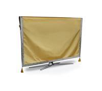 EWUHYFP Housse anti-poussière suspendue for ensemble TV, tissu de couverture en Satin soie unie, serviette universelle Simple(Light Yellow,59x35 cm)