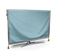 EWUHYFP Housse anti-poussière suspendue for ensemble TV, tissu de couverture en Satin soie unie, serviette universelle Simple(Light blue,96x63 cm)
