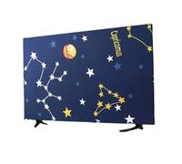 EWUHYFP Housse de protection anti-poussière for capot télévision, serviette 43 pouces, 55, 50, 65, couverture suspendue domestique, universelle(Color1,22 inches)