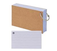 EWUHYFP Lot de 50 Blocs-Notes à Reliure, carnet Notes Portable, Mots, Cartes, Feuilles Mobiles, Joli(White)