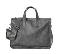 EWUHYFP Mallette Sac à Main décontracté for Homme, Mallette Grande capacité avec bandoulière, Sacoche for Ordinateur Portable en Cuir PU en Voyage d'affaires(Grey)