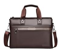 EWUHYFP Mallette Sac à main en cuir for hommes, porte-documents for ordinateur portable, sacs documents A4 for bureau, sac bandoulière Vintage En Voyage D'Affaires