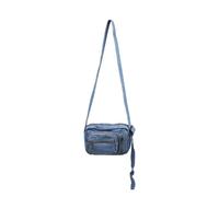 EWUHYFP Sac en Jean Petit sac à bandoulière classique en denim multi-poches, décontracté, avec bretelles réglables