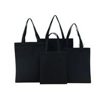 EWUHYFP Sac En Toile Sac fourre-tout robuste de grande capacité, sac à main bandoulière réutilisable for un usage quotidien, 10/20 pièces(20pcs black,24x26cm)