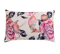 EWUHYFP Taie D Oreiller en Soie Taie d'oreiller en Soie de mûrier des Deux côtés avec Fermeture éclair 16MM imprimée Couleurs Chambre à Coucher(Color-13,40x80cm)