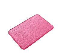 EWUHYFP Tapis de Bain en Relief antidérapants for lavabo Sol for Baignoire Porte Salle Douche Coussin Mousse à mémoire Forme(Plum)