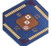 EWUHYFP Tapis De Mahjong Nappe de Poker à Main, Tapis Mahjong, carré Haut Gamme, réduction du Bruit, for Salle Cartes Usage Domestique(Blue 100cm Square)