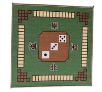 EWUHYFP Tapis De Mahjong Nappe de Poker à Main, Tapis Mahjong, carré Haut Gamme, réduction du Bruit, for Salle Cartes Usage Domestique(Green 100cm Square)
