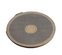 EWUHYFP Tapis De Mahjong Nappe Ronde épaisse de qualité supérieure, réduction du Bruit, for Jeux société, Tapis Poker, Table Mahjong - 80 x cm(Yellow)