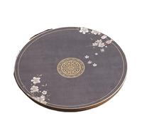 EWUHYFP Tapis De Mahjong Nappe Ronde épaisse de qualité supérieure, réduction du Bruit, for Jeux société, Tapis Poker, Table Mahjong - 80 x cm(Light Grey)