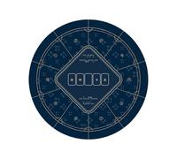 EWUHYFP Tapis De Mahjong Tapis de Table Poker en Caoutchouc, Nappe Jeux société Mahjong Portable, Accessoires Divertissement(Diameter 120CM - 3MM)