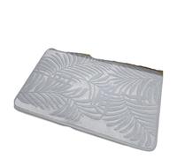 EWUHYFP Tapis de Sol Toilette en Coton à mémoire Forme Salle Bain Absorbant antidérapant Salon Chambre Cuisine Maison Douche(Grey,400MMx600MM)