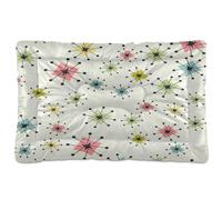 Ewusp Atomic Stars Lit apaisant pour chien de petite, moyenne et grande taille - Matelas lavable doux et confortable avec fond antidérapant - 91 x 60 x 6 cm