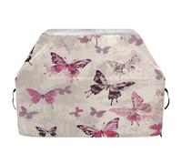 Ewusp Belle housse de barbecue en forme de papillon universelle pour barbecue à gaz étanche avec sangles réglables, résistante à la décoloration et aux UV