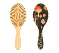 Ewusp Brosse à cheveux démêlante en forme de champignons pour homme et femme - Antistatique et démêlante - Brosse à cheveux humides et secs pour cheveux bouclés, épais, ondulés et fins